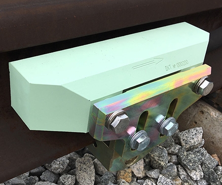 DKT installed on a rail