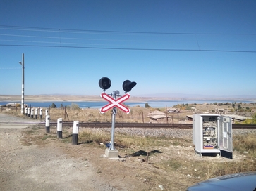 Level-crossing equipment on South Caucasus Railway